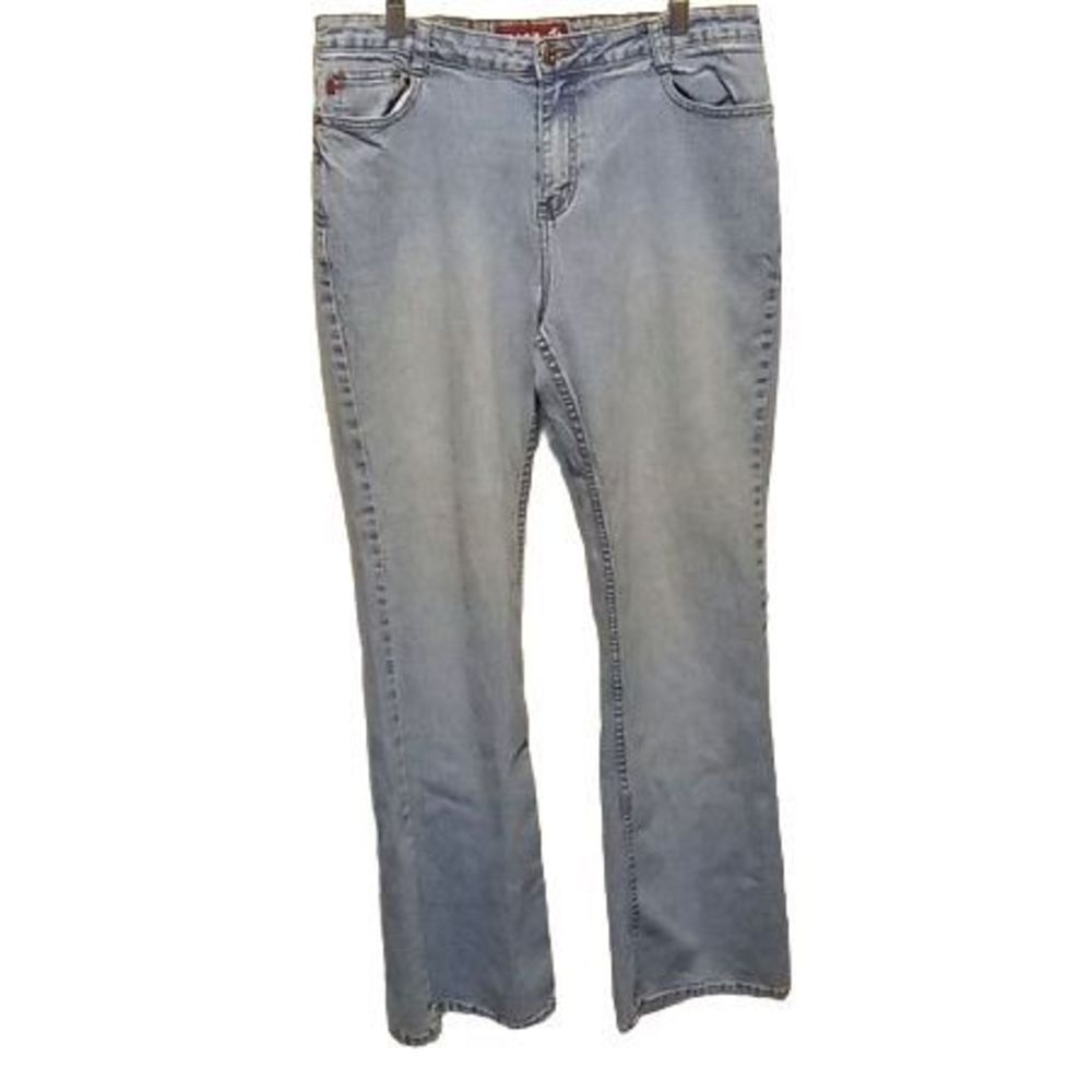 Zanadi Denim Blue Jeans Straight Leg‎ Women's Size 15